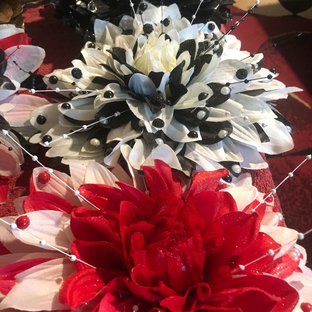 Beautiful hand made artificial flowers!